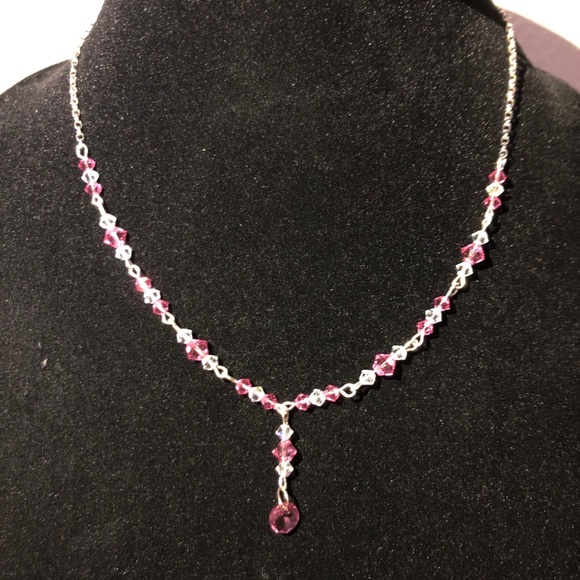 SS Swarovski Crystal Lariat Necklace - Picture 1 of 5